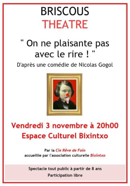 Théâtre: « On ne plaisante pas avec le rire »