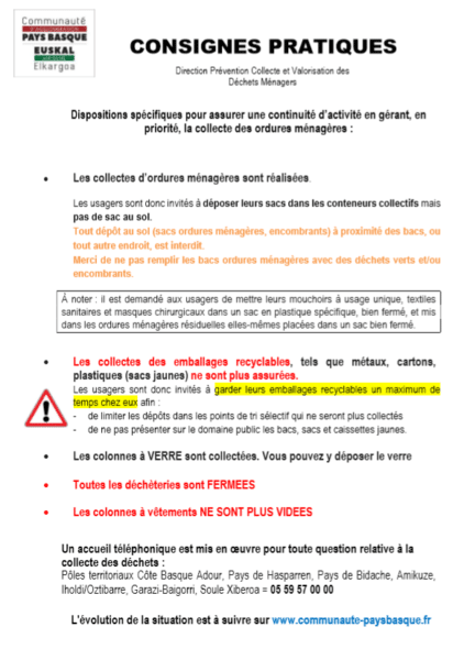 Collecte des ordures ménagères et déchets recyclables