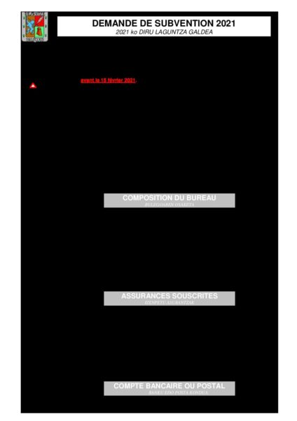 Dossier Demande De Subvention 2021 Site Officiel De La Commune De Dossier Demande De Subvention 2021 Site Officiel De La Commune De