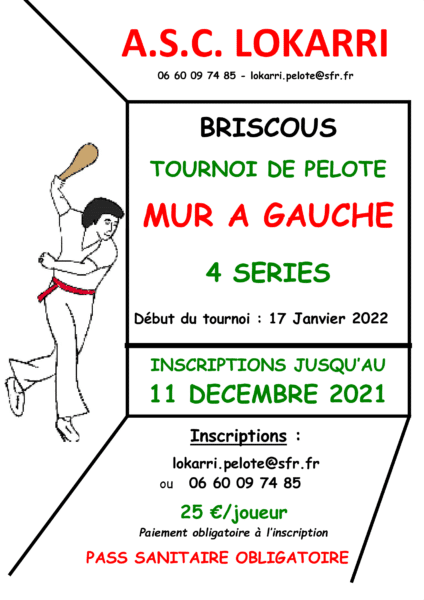 Tournoi de pelote mur à gauche