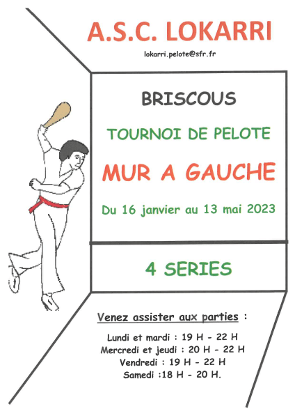 TOURNOI DE PELOTE