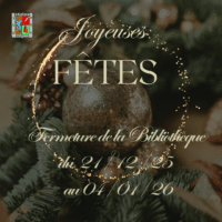 Fermeture de la bibliothèque