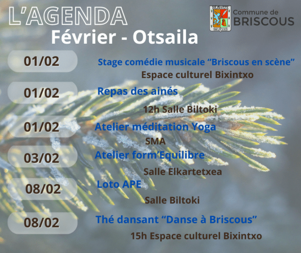 Agenda février