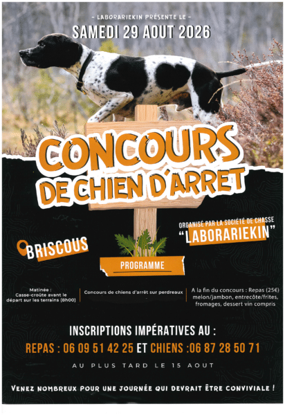 Concours de chien d&rsquo;arrêt