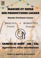 Marché et repas des producteurs locaux