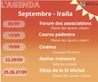 Agenda septembre