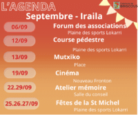 Agenda septembre