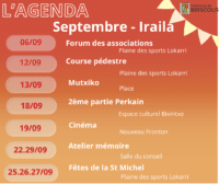 Agenda septembre